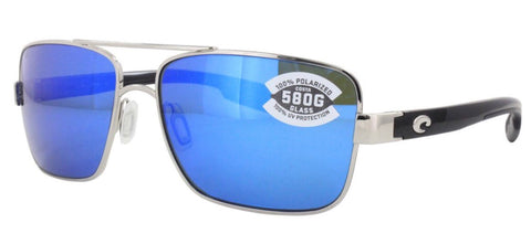 Costa del Mar North Turn - Palladium-Gloss Black / Blue Mirror 580G